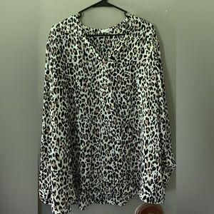 Maurice’s Plus size 3X long sleeve Leopard blouses
